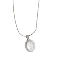 Oval Natural Moonstone 925 Sterling Silver Necklace