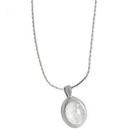 Oval Natural Moonstone 925 Sterling Silver Necklace