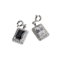 Elegant Geometry Rectangle Crystal Necklace