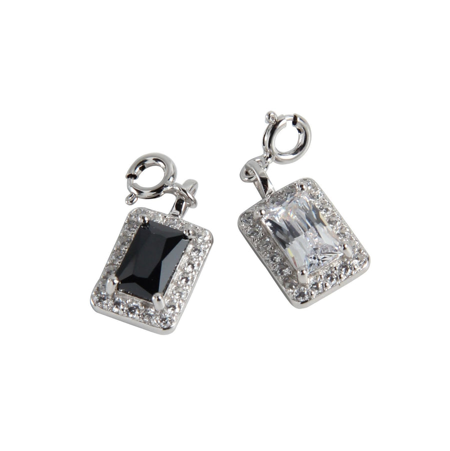 Elegant Geometry Rectangle Crystal Necklace