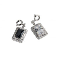 Elegant Geometry Rectangle Crystal Necklace