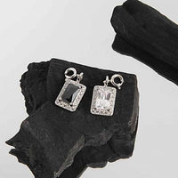 Elegant Geometry Rectangle Crystal Necklace