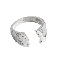 Vintage Minimalism Irregular 925 Sterling Silver Adjustable Ring