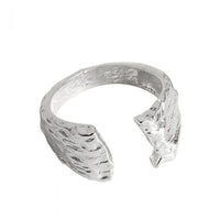 Vintage Minimalism Irregular 925 Sterling Silver Adjustable Ring