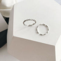 Minimalism Hollow Adjustable 925 Sterling Silver Ring