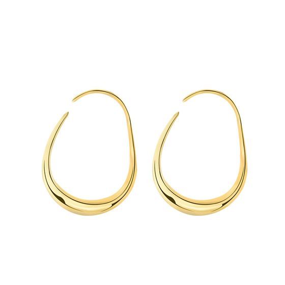 Geometry Hollow Irregular Circle Hoop Earrings