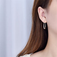 Geometry Hollow Irregular Circle Hoop Earrings