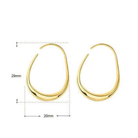 Geometry Hollow Irregular Circle Hoop Earrings