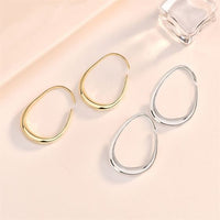 Geometry Hollow Irregular Circle Hoop Earrings