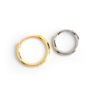 Mini Circle 925 Sterling Silver Huggie Earrings