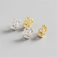 Hollow Chain Crystal Leverback Earrings in 925 Sterling Silver