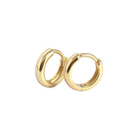 Minimalism Small Circle Sterling Silver Huggie Hoop Earrings