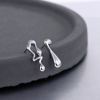 Asymmetry Hollow Geometry Waterdrop Earrings