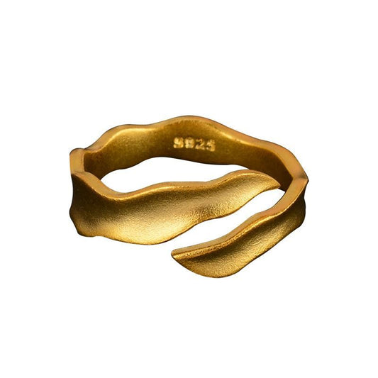 Wave Cloud Adjustable Ring 925 Sterling Silver