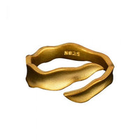 Wave Cloud Adjustable Ring 925 Sterling Silver