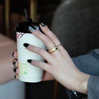 ClassicCZ Wide Adjustable 925 Sterling Silver Ring