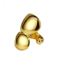 Irregular Double Layer 925 Sterling Non-Pierced Earring (Single)