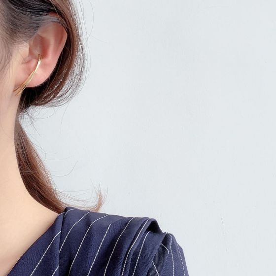 Semicircle Cross 925 Sterling Silver Stud Earrings