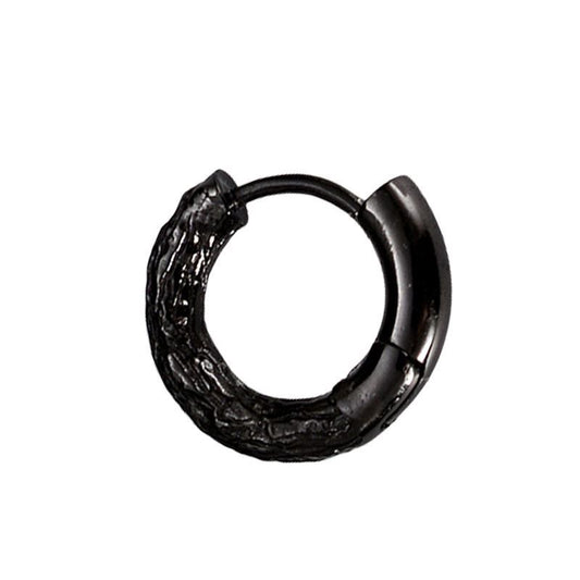 Wrinkled Irregular 925 Sterling Silver Hoop Earrings