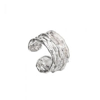 Irregular Winding Non-Pierced Earring, 925 Sterling Silver (Single)