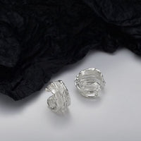 Irregular Winding Non-Pierced Earring, 925 Sterling Silver (Single)