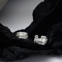 Irregular Winding Non-Pierced Earring, 925 Sterling Silver (Single)