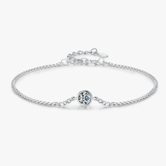 Sterling Silver Moissanite Bracelet