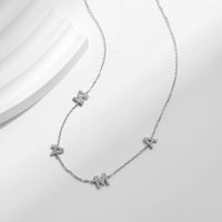Sterling Silver MAMA Letter Pendant Necklace