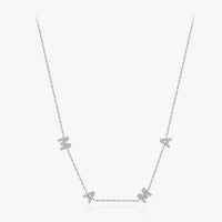 Sterling Silver MAMA Letter Pendant Necklace