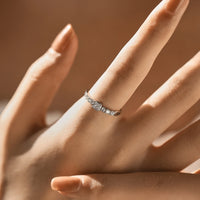 Sterling Silver Sweet Sugar Ring with Yellow and Clear