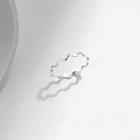 Sterling Silver Wave Thin Ring