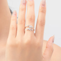 Sterling Silver Leaf Ring