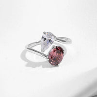 Sterling Silver Water Drop Ring