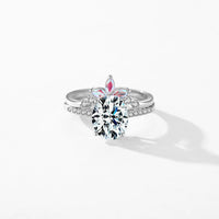 Sterling Silver Rainbow Rings Set