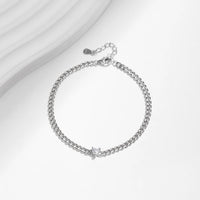 Sterling Silver Heart Adjustable Chain Bracelet