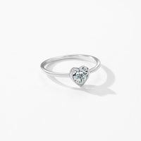 Sterling Silver Minimalist Heart Ring