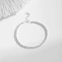 Sterling Silver 3mm Beads Adjustable Bracelet