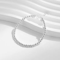Sterling Silver 3mm Beads Adjustable Bracelet