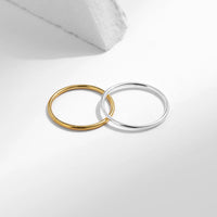 Sterling Silver Minimalist Thin Stackable Fashion Rings