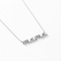 Sterling Silver Sparkling Pendant Necklace