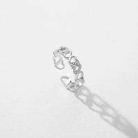 Sterling Silver Clear Romantic Adjustable Ring