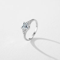 Sterling Silver Romantic Heart Love Ring