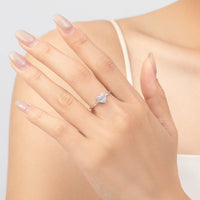 Sterling Silver Heart Cluster Ring