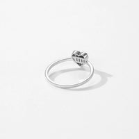 Sterling Silver Heart Cluster Ring