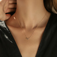 Gold Plated Sterling Silver Lucky Number 111 Pendant Necklace