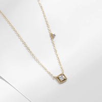 Gold Plated Square Necklace