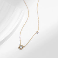 Gold Plated Square Necklace