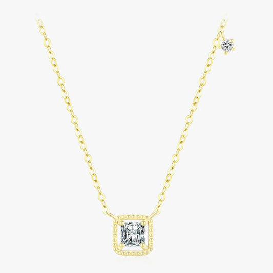 Gold Plated Square Necklace