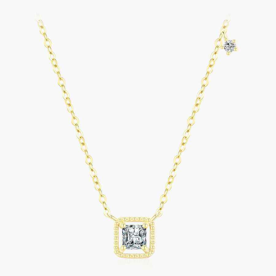 Gold Plated Square Necklace