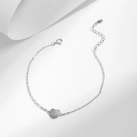 Sterling Silver Romantic Heart Bracelet
